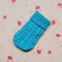 HKM-112019 Stylish Knitted Wool Dog Sweater with Fabric Buttons in Various Sizes