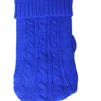 HKM-112019 Stylish Knitted Wool Dog Sweater with Fabric Buttons in Various Sizes