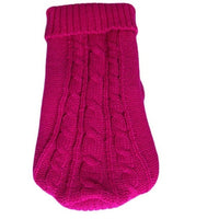 HKM-112019 Stylish Knitted Wool Dog Sweater with Fabric Buttons in Various Sizes