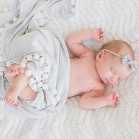 HKM-112083 Cotton Padded Baby Blanket Cover - Soft & Cozy in Grey, Light Purple, Light Pink, Skin Tone, Turmeric