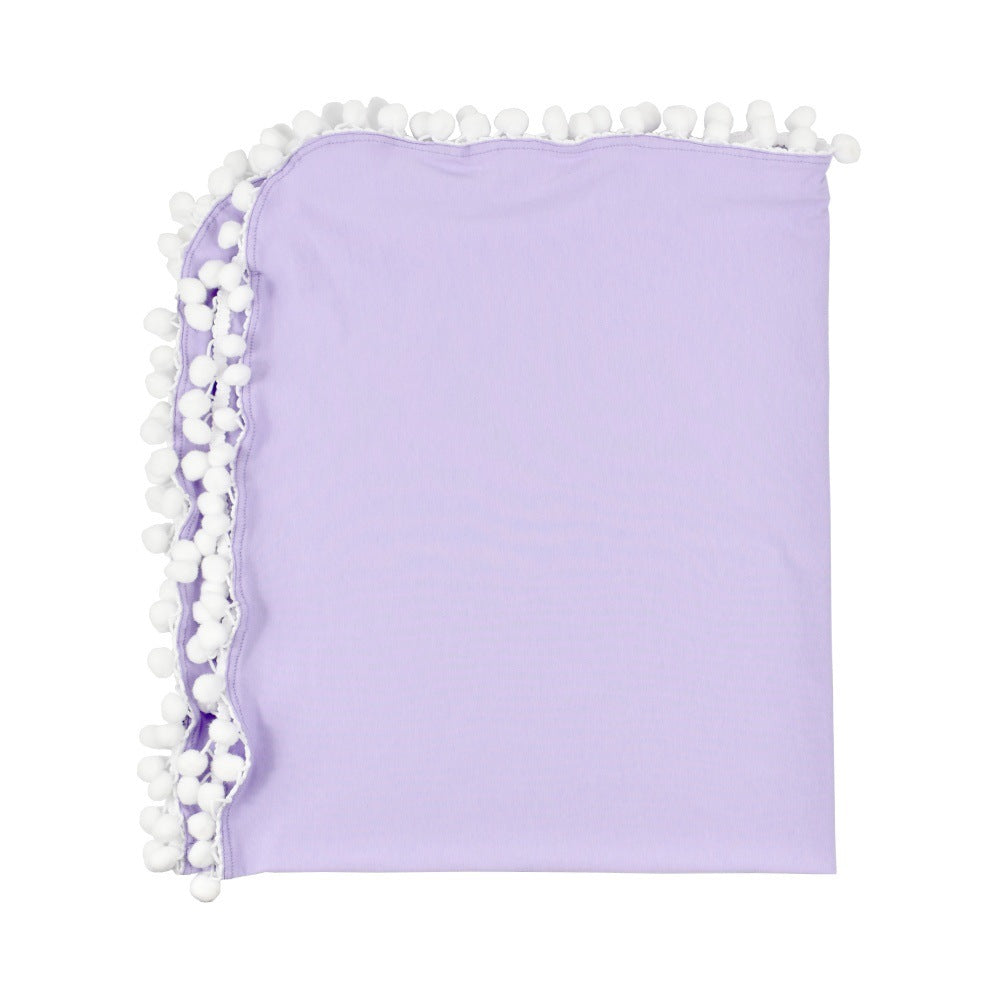 HKM-112083 Cotton Padded Baby Blanket Cover - Soft & Cozy in Grey, Light Purple, Light Pink, Skin Tone, Turmeric
