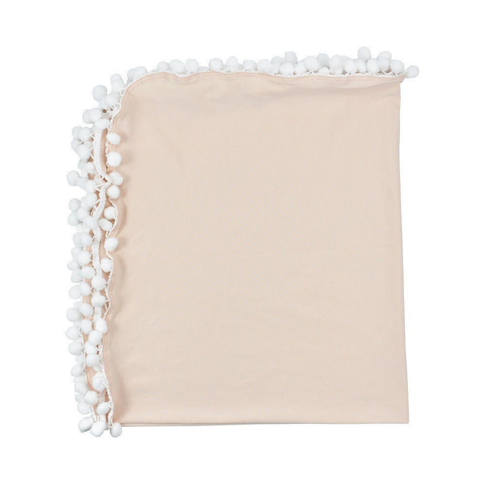 HKM-112083 Cotton Padded Baby Blanket Cover - Soft & Cozy in Grey, Light Purple, Light Pink, Skin Tone, Turmeric