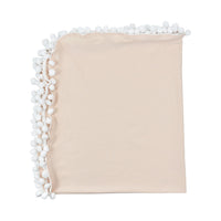 HKM-112083 Cotton Padded Baby Blanket Cover - Soft & Cozy in Grey, Light Purple, Light Pink, Skin Tone, Turmeric