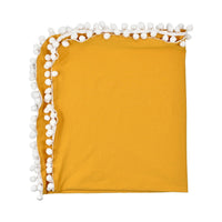 HKM-112083 Cotton Padded Baby Blanket Cover - Soft & Cozy in Grey, Light Purple, Light Pink, Skin Tone, Turmeric