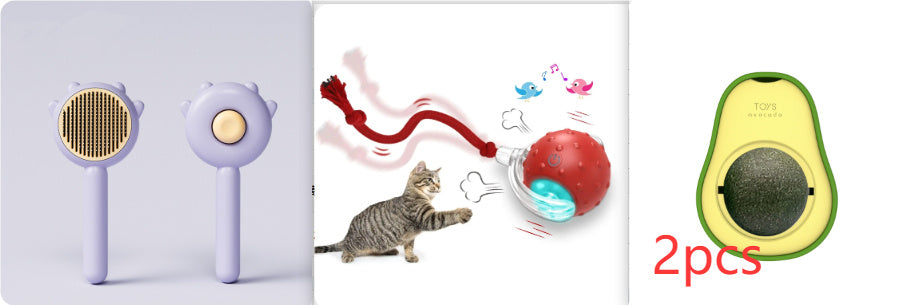 HKM-112211 Avocado Cat Mint Multifunctional Catnip Toy 360 Rotating Self-healing Artifact Pet Supplies
