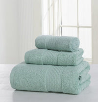 HKM-112339 Cotton Double-Sided Bath Towel Set - Soft and Skin-Friendly 3-Piece Collection