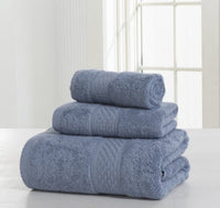 HKM-112339 Cotton Double-Sided Bath Towel Set - Soft and Skin-Friendly 3-Piece Collection
