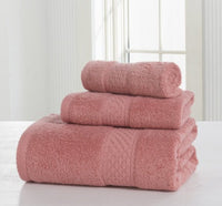 HKM-112339 Cotton Double-Sided Bath Towel Set - Soft and Skin-Friendly 3-Piece Collection