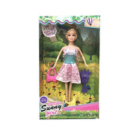 HKM-112403 11.5 Inch Solid Body Baby Doll Toy for Girls - Educational Play for Ages 2-7