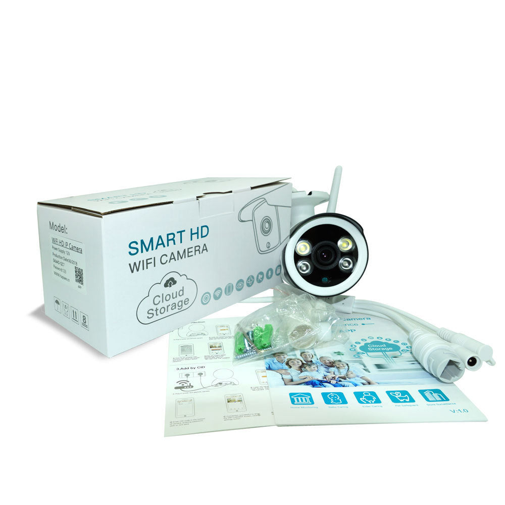 KTX-112467 Outdoor Waterproof Wifi Surveillance Camera with Infrared and White Light for Home and Business Security