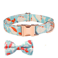 HKM-112467 Pet Fashion Simple Bow Collar Set
