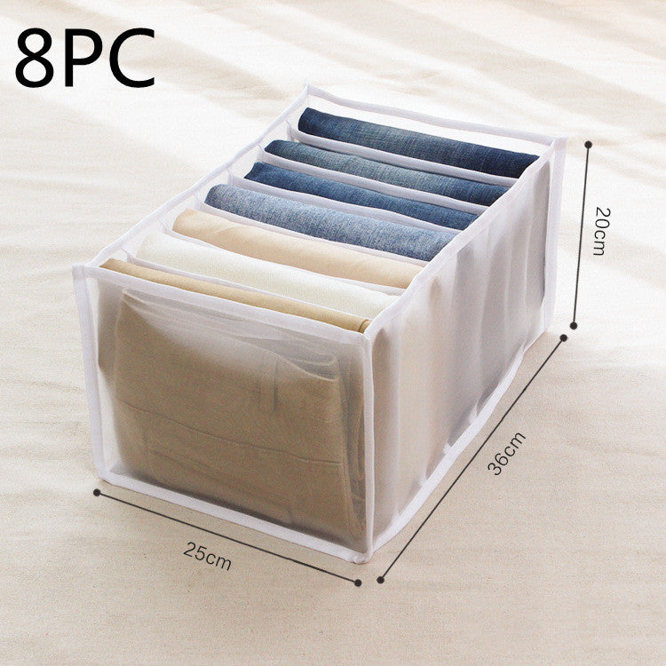 KTX-112531 Underwear Storage Bag Set - Multi-Grid Organizer for Bras, Panties, and Socks in Various Colors