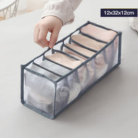 HKM-112531 Underwear Storage Bag Set - Multi-Grid Organizer for Bras, Panties, and Socks in Various Colors