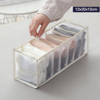 HKM-112531 Underwear Storage Bag Set - Multi-Grid Organizer for Bras, Panties, and Socks in Various Colors
