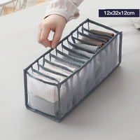 HKM-112531 Underwear Storage Bag Set - Multi-Grid Organizer for Bras, Panties, and Socks in Various Colors