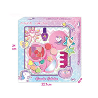 HKM-112595 Kids Makeup Play Set for Ages 5-7 - Pretend Play Cosmetic Beauty Box
