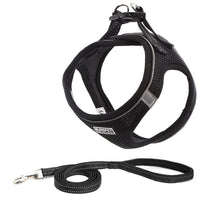 HKM-112595 Reflective Dog Leash and Chest Harness Set - Lightweight, Breathable, Comfortable Design for All Dog Sizes