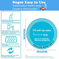 HKM-112595 Water Sensory Play Mat for Cats and Dogs - Interactive Cooling Exercise Pad with Floating Toys