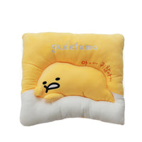 HKM-112723 Cartoon Plush Egg Cushion - 40 cm Round or 40x45 cm Square for Living Room, Bedroom, and Outdoor Use