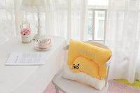 HKM-112723 Cartoon Plush Egg Cushion - 40 cm Round or 40x45 cm Square for Living Room, Bedroom, and Outdoor Use