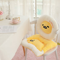 HKM-112723 Cartoon Plush Egg Cushion - 40 cm Round or 40x45 cm Square for Living Room, Bedroom, and Outdoor Use