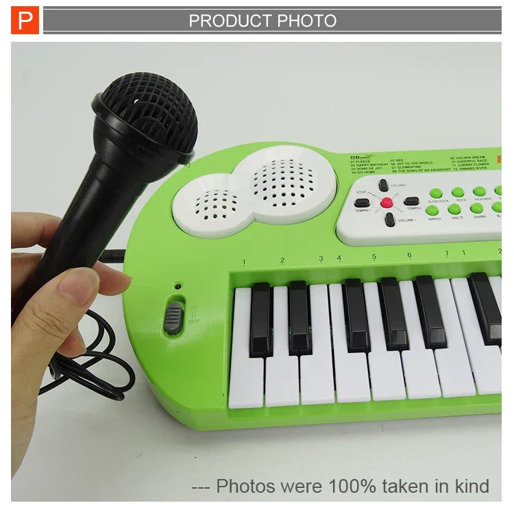 HKM-112723 Electric Kids 37-Key Musical Keyboard Piano - Educational and Fun Toy for All Ages