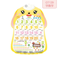 HKM-112915 Audio Wall Chart for Kids: Learn Animals, Fruits, Vegetables, Occupations, and Letters