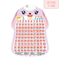 HKM-112915 Audio Wall Chart for Kids: Learn Animals, Fruits, Vegetables, Occupations, and Letters