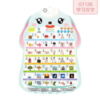 HKM-112915 Audio Wall Chart for Kids: Learn Animals, Fruits, Vegetables, Occupations, and Letters