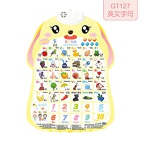 HKM-112915 Audio Wall Chart for Kids: Learn Animals, Fruits, Vegetables, Occupations, and Letters