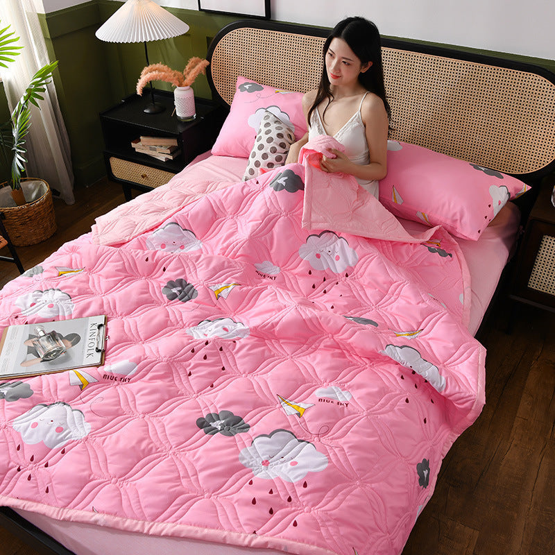 HKM-112915 Summer Cool Quilt in Washed Cotton - Air-Conditioning Comfort for Year-Round Use