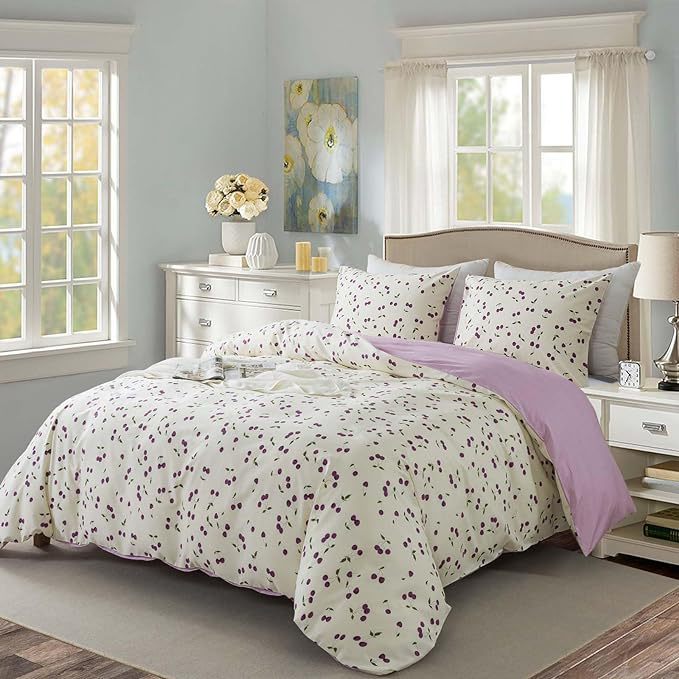 HKM-112915 Three-Piece Polyester Fiber Quilt Cover Set for 1.8 m Beds, Multiple Sizes Available