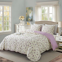 HKM-112915 Three-Piece Polyester Fiber Quilt Cover Set for 1.8 m Beds, Multiple Sizes Available