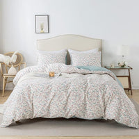 HKM-112915 Three-Piece Polyester Fiber Quilt Cover Set for 1.8 m Beds, Multiple Sizes Available