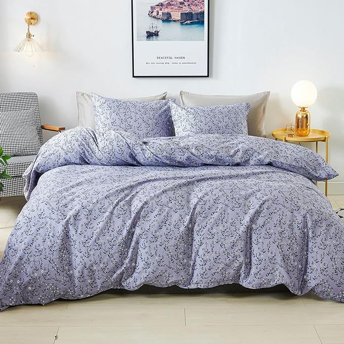 HKM-112915 Three-Piece Polyester Fiber Quilt Cover Set for 1.8 m Beds, Multiple Sizes Available