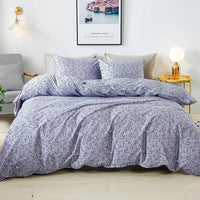 HKM-112915 Three-Piece Polyester Fiber Quilt Cover Set for 1.8 m Beds, Multiple Sizes Available