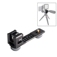 HKM-113107 Aluminum Alloy Four-Head Hot and Cold Shoe Base Bracket for Gimbals and Accessories