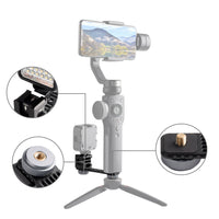 HKM-113107 Aluminum Alloy Four-Head Hot and Cold Shoe Base Bracket for Gimbals and Accessories