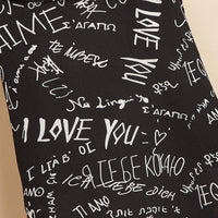 HKM-113171 I Love You Letter Print Cotton Shirt for Small Dogs - Available in XS to XL