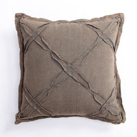 HKM-113235 Nordic Hand Embroidered Ramie Cotton & Hemp Pillow Cushion Cover - 35x50CM & 45x45CM Sizes Available