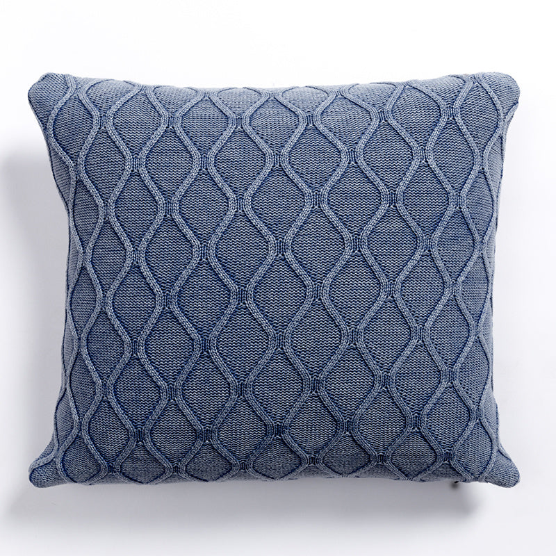 HKM-113235 Nordic Hand Embroidered Ramie Cotton & Hemp Pillow Cushion Cover - 35x50CM & 45x45CM Sizes Available