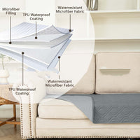 HKM-113299 Contrast Color Double-sided Waterproof Pet Sofa Cushion