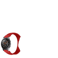 HKM-113427 Nylon Stretch Watch Strap for Samsung - 20mm & 22mm Options in Black, Army Green, Blue, Red, Pink