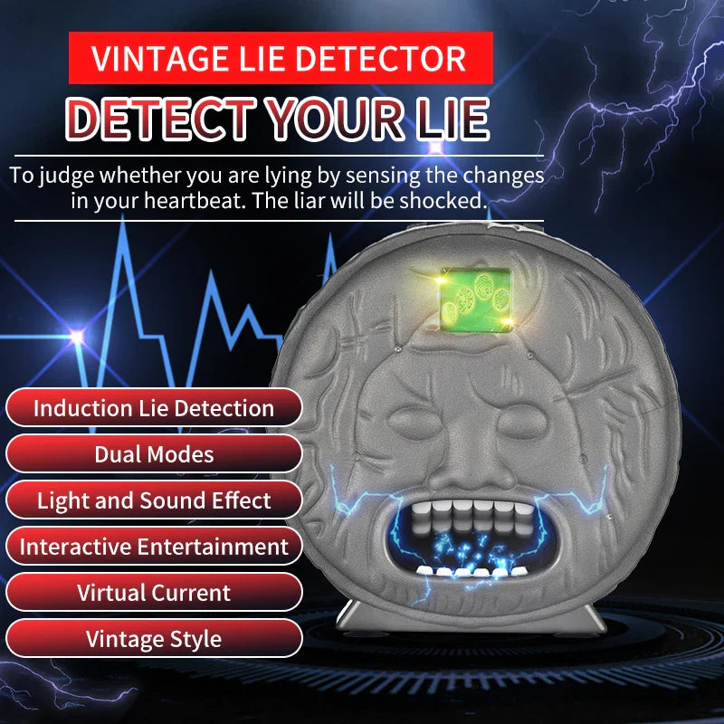 HKM-113491 Virtual Current Lie Detection Toy - Educational Game for Adult Parties - Induction Dual Punishment Modes
