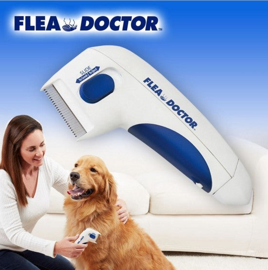 HKM-113619 Electric Flea Tick Removal Comb for Pets - Safe & Easy to Use