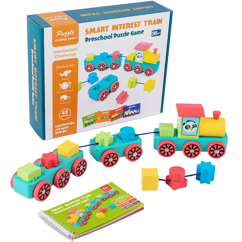 HKM-113747 Creative Wooden DIY Assemble Blocks Car for Educational Play and Parent-Child Engagement