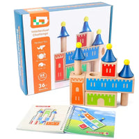 HKM-113747 Creative Wooden DIY Assemble Blocks Car for Educational Play and Parent-Child Engagement