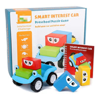 HKM-113747 Creative Wooden DIY Assemble Blocks Car for Educational Play and Parent-Child Engagement