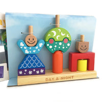 HKM-113747 Creative Wooden DIY Assemble Blocks Car for Educational Play and Parent-Child Engagement
