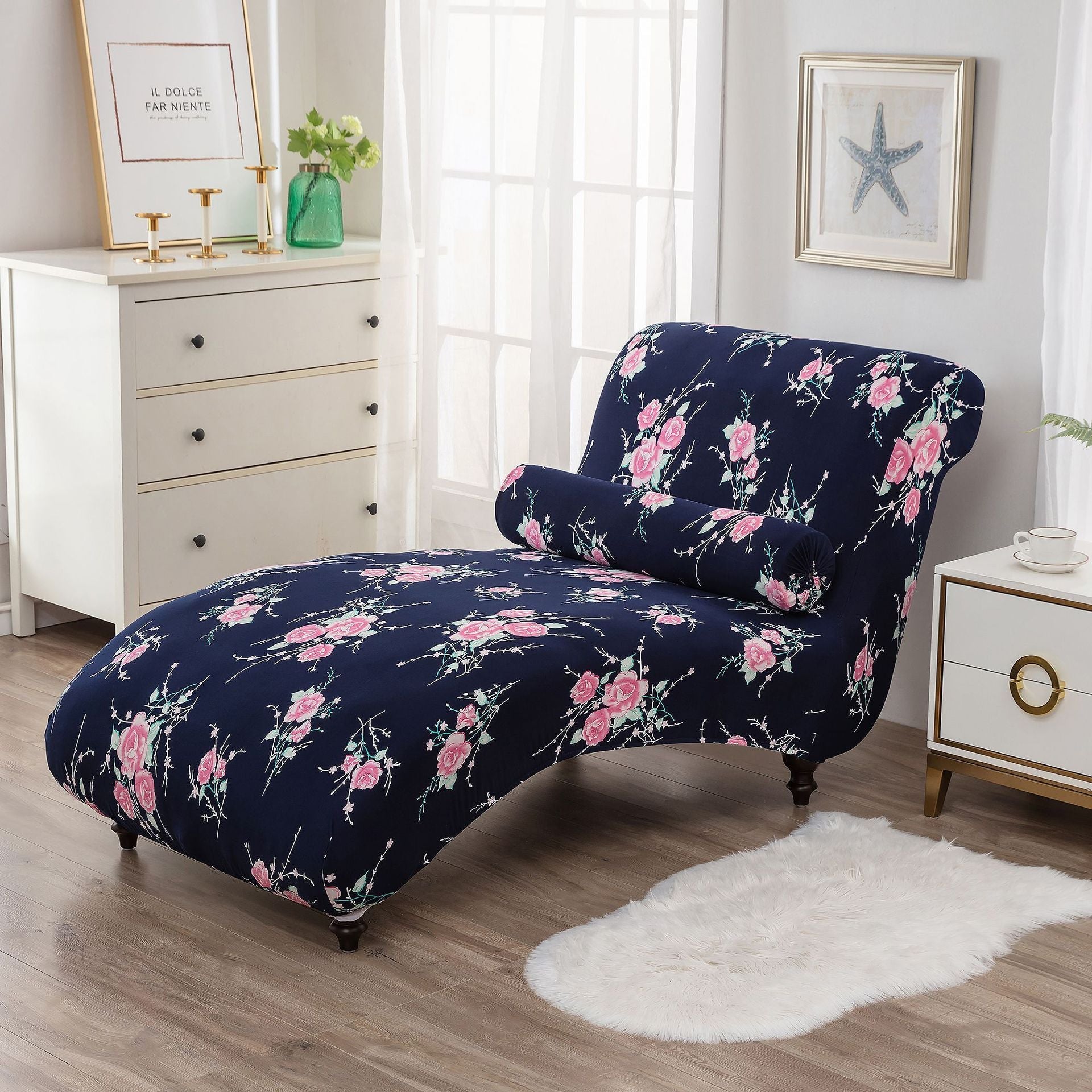 HKM-113811 All-Inclusive Stretch Armless Sofa Cover - Multiple Solid Color Options with Recliner Cover and Pillowcase